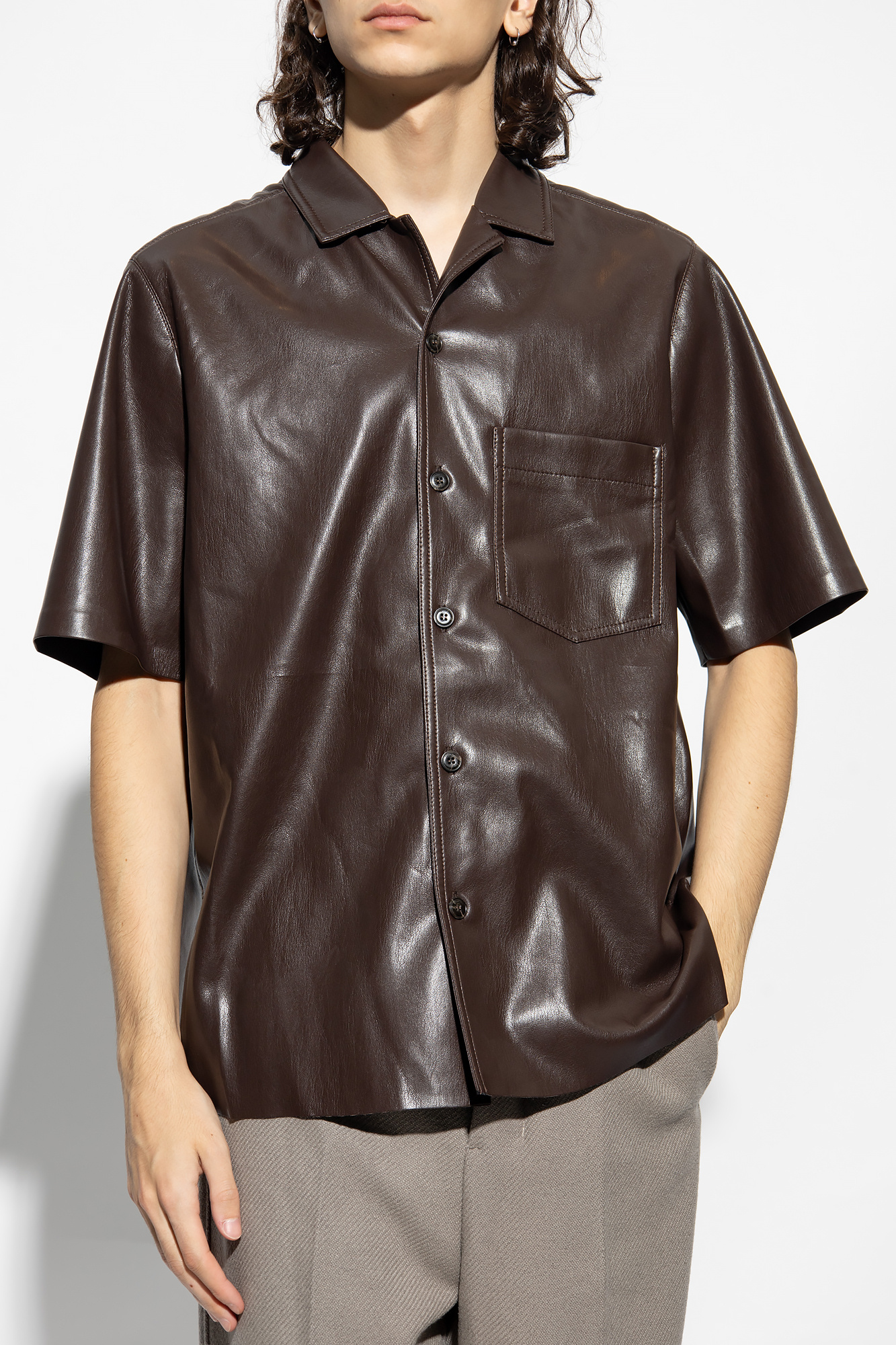 Nanushka on sale leather top